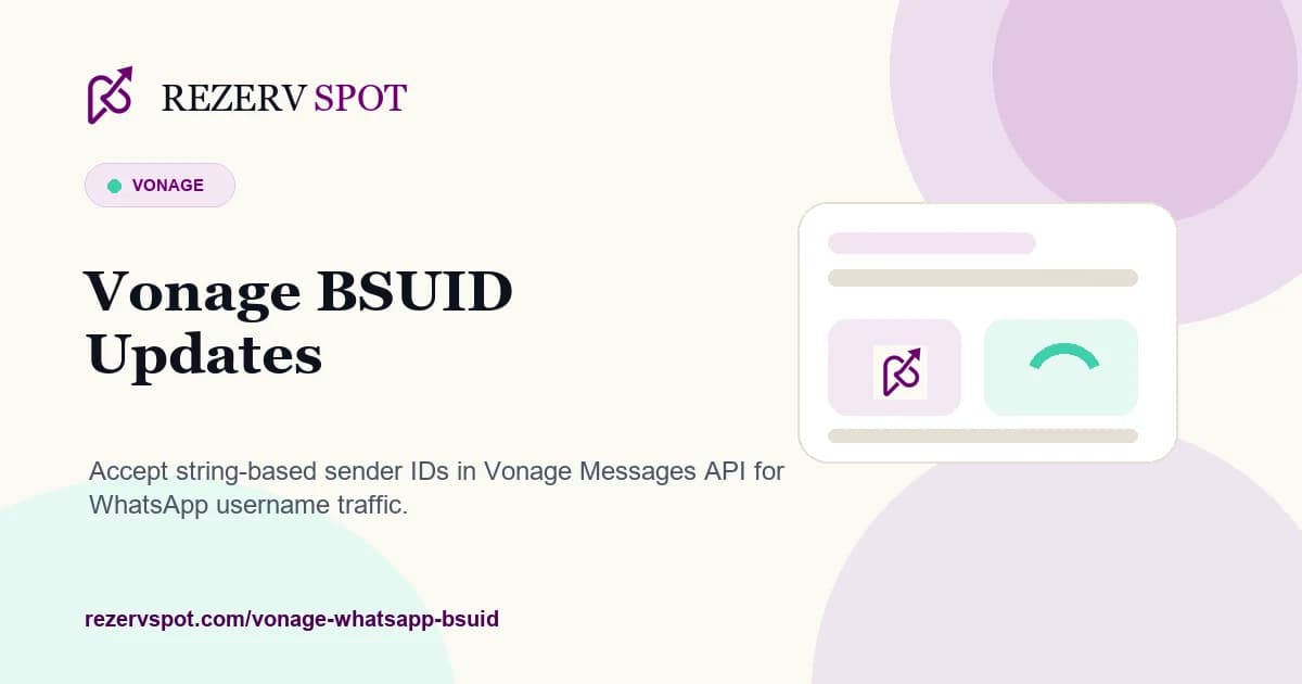 Vonage BSUID updates card